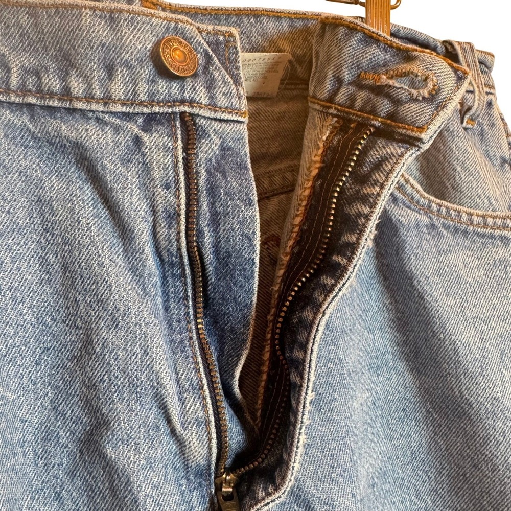 Vintage Levis 505 Orange Tab Jeans Mens 36x34 Blue Regular Fit Straight Leg 1997 - Picture 3 of 9